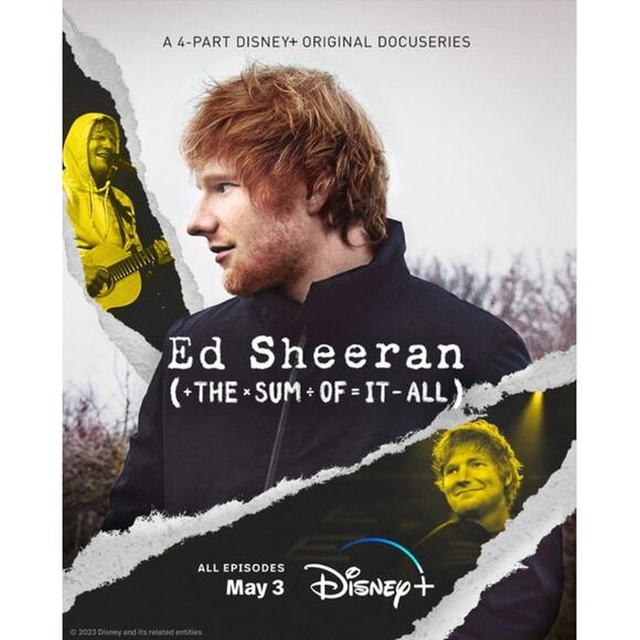Ed Sheeran The Sum Of It All Hoodie XXL 2XL Black Disney Independent Promo EUC - Picture 2 of 12
